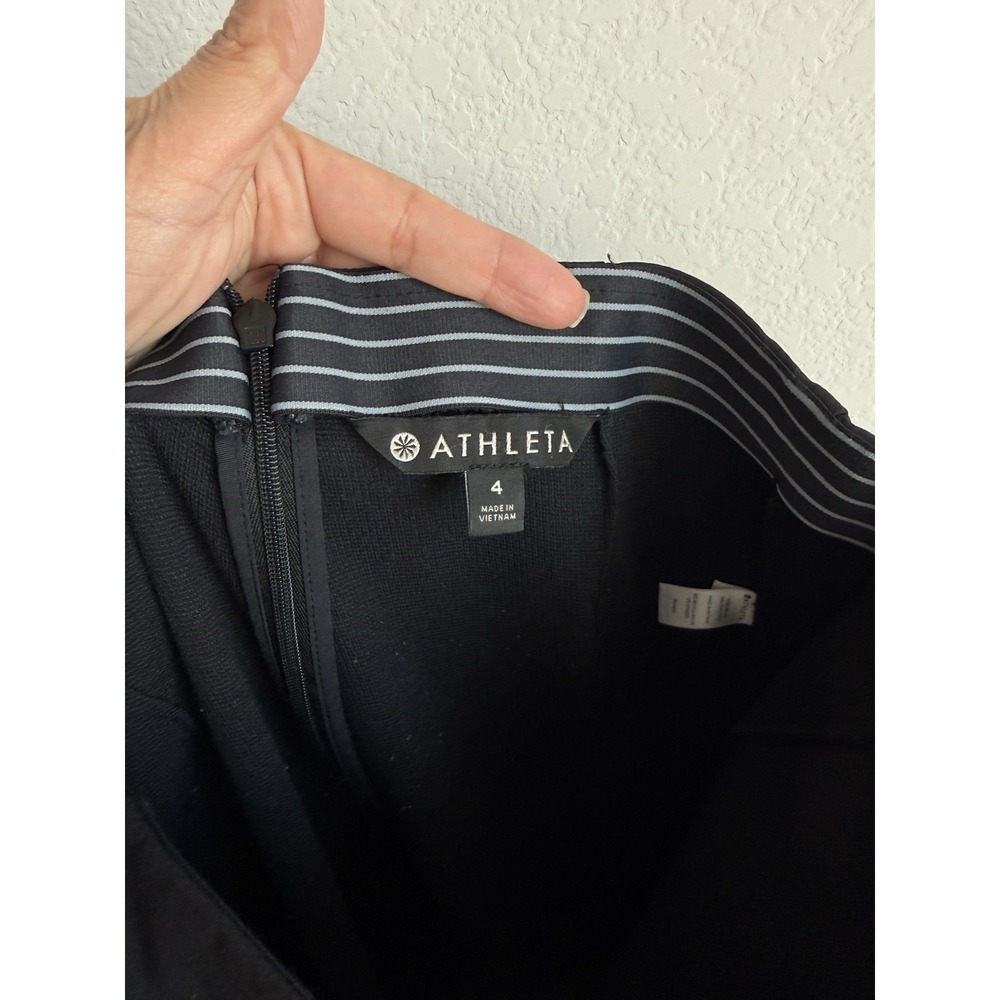 Athleta Pants Size 4 Women's Wander Slim Black Travel Commute High Waist Pockets - Picture 8 of 11